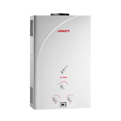 AQUECEDOR DE ÁGUA A GÁS LORENZETTI  LZ 2000 –  20 LITROS  –  COR BRANCO – GÁS GLP