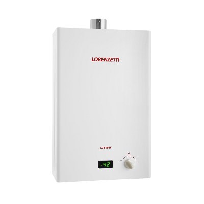 AQUECEDOR DE ÁGUA A GÁS LORENZETTI  LZ 800 EFB –  8 LITROS  –  COR BRANCO – GÁS GLP